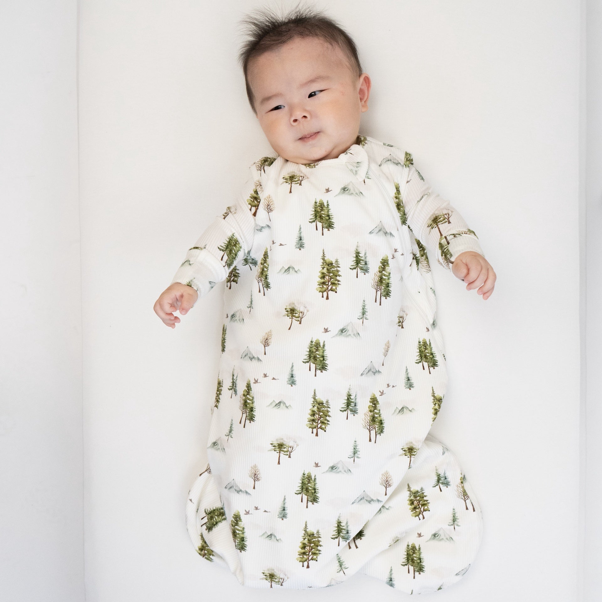 1.0 TOG Ribbed Bamboo Sleep Sack - Misty Forest
