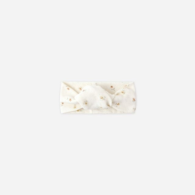 Quincy Mae  Pointelle Knotted Headband - Petit Fleur