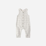 Quincy Mae Woven Jumpsuit - Blue Plaid