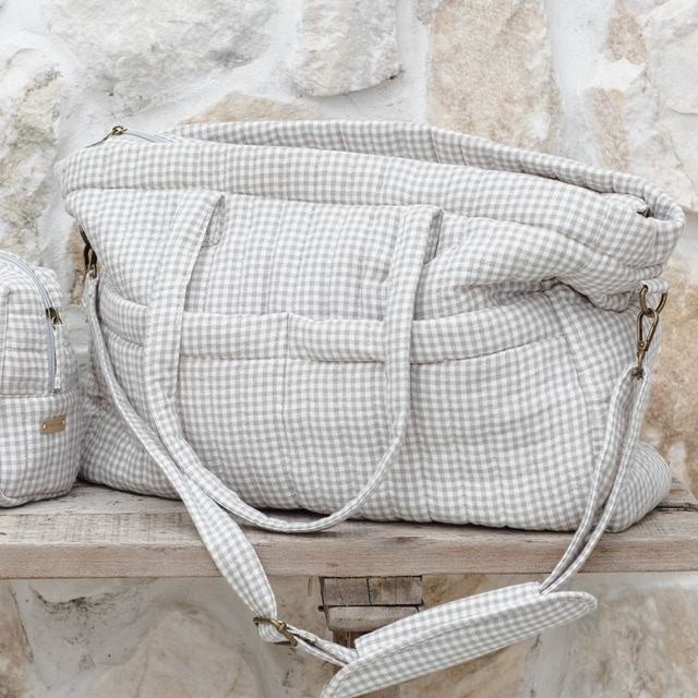 Quincy Mae Diaper Bag + Changing Mat - Sage
