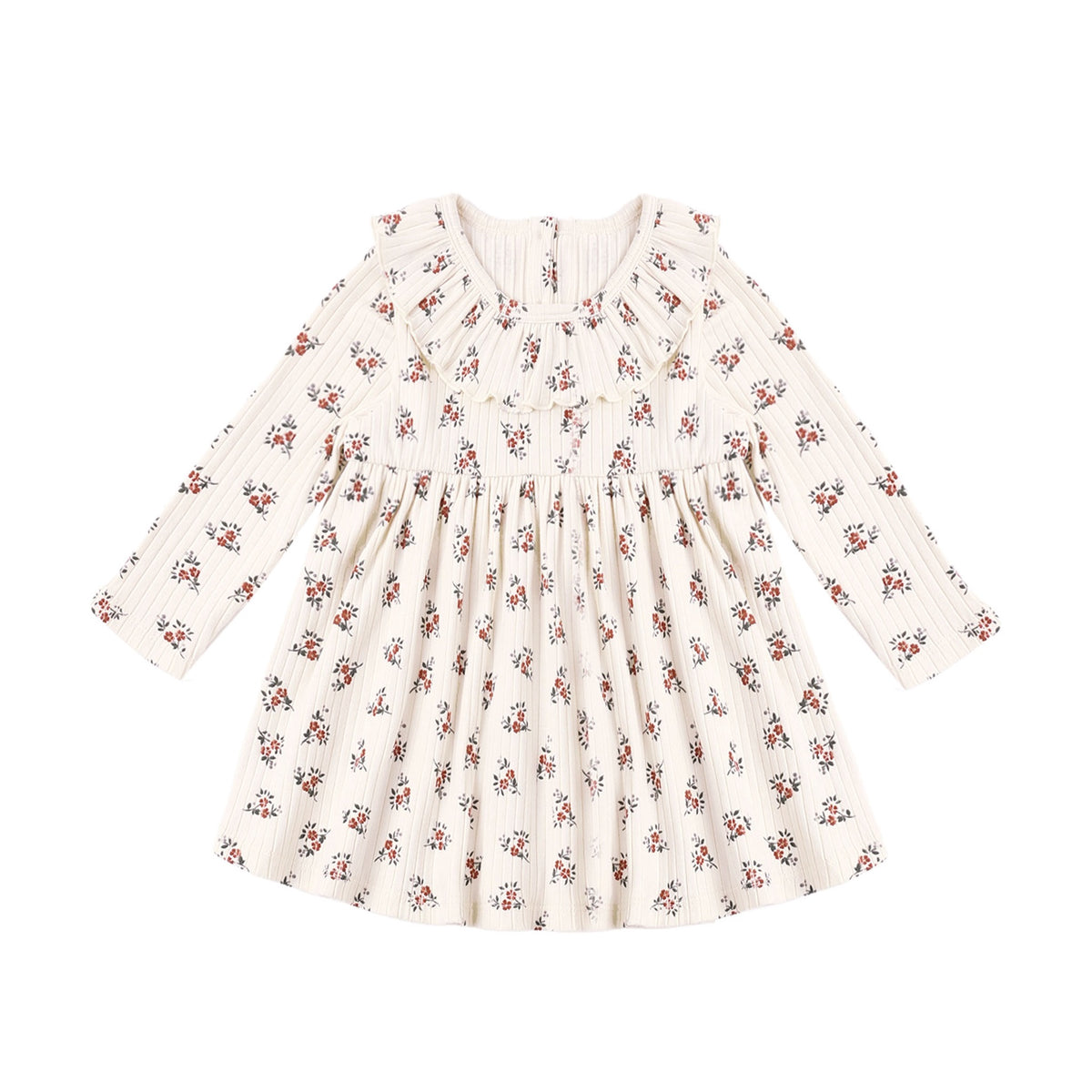 Rylee + Cru Ruffle Collar Dress - Ruby Bloom
