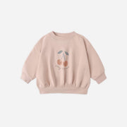 Quincy Mae Relaxed Sweatshirt - Cherry