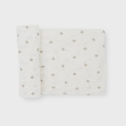Little Unicorn -Stretch Knit Swaddle Single - Grey Cross