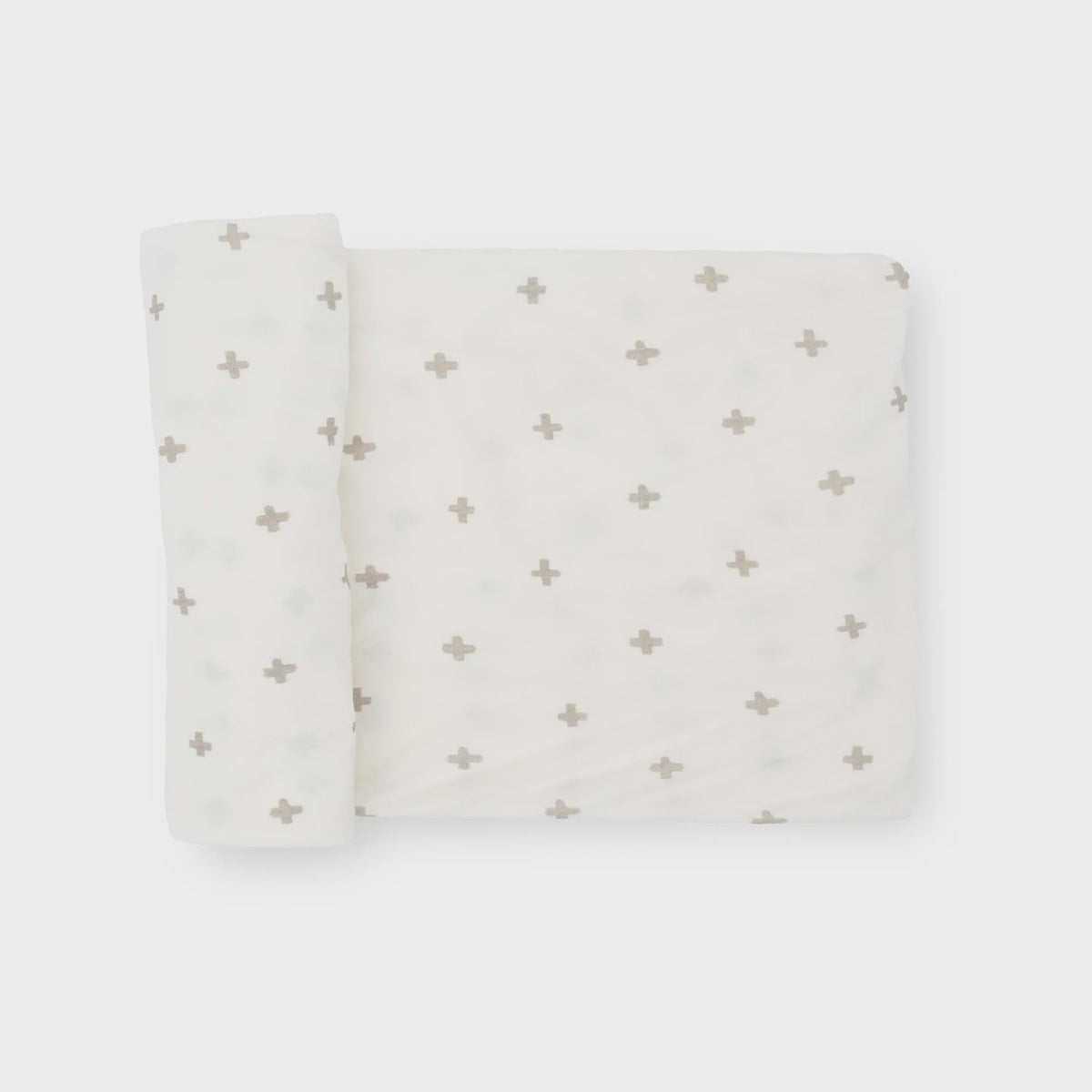 Little Unicorn -Stretch Knit Swaddle Single - Grey Cross
