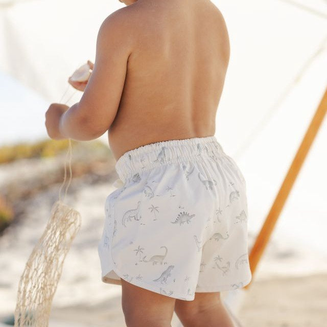 Quincy Mae Boys Swim Short - Dinosaur