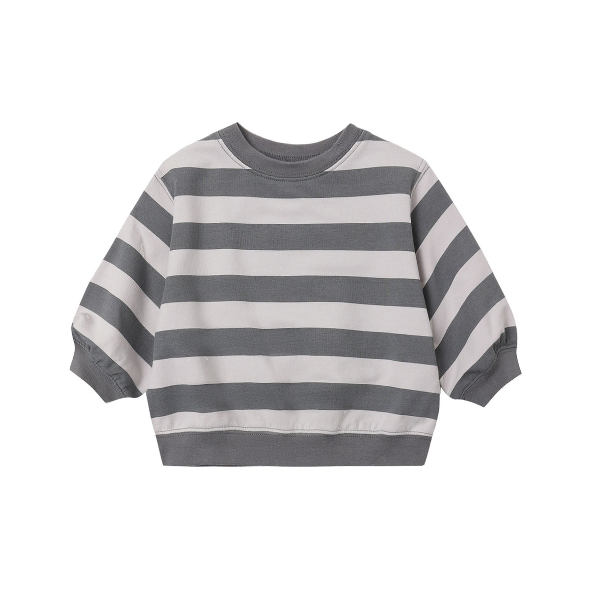 Quincy Mae Oversized Crew Sweatshirt - Midnight Stripe