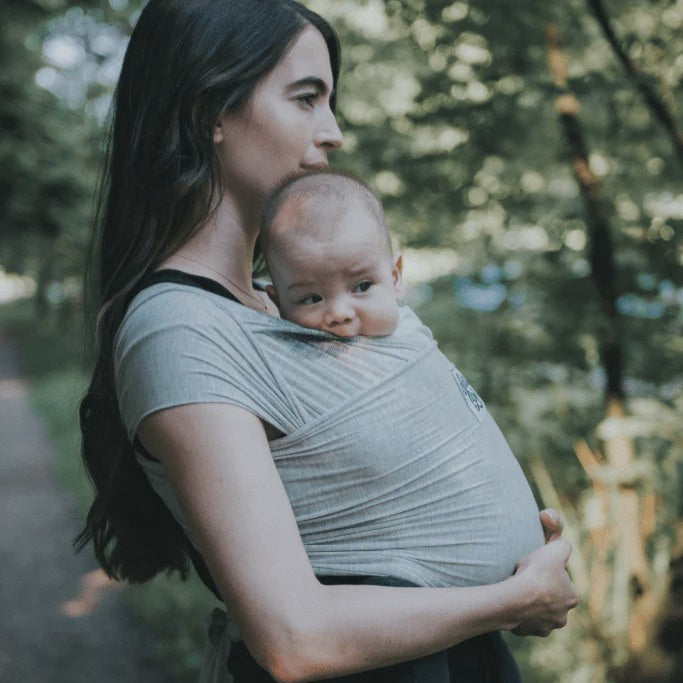 Beluga Baby Carrier Wrap - Rachel (Light Grey Heather)