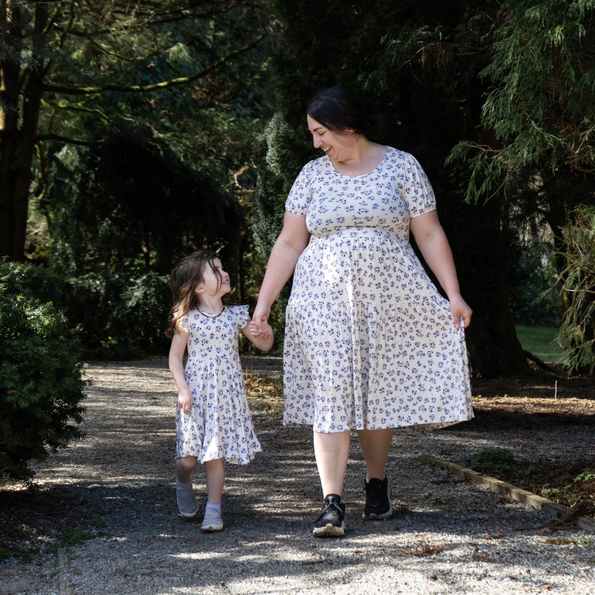 Women's S/S Tiered Dress - Bluebell