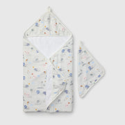Loulou Lollipop Hooded Towel Set - Mini Mathletes