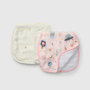 Loulou Lollipop Burp Cloth Set - Astro Explorers