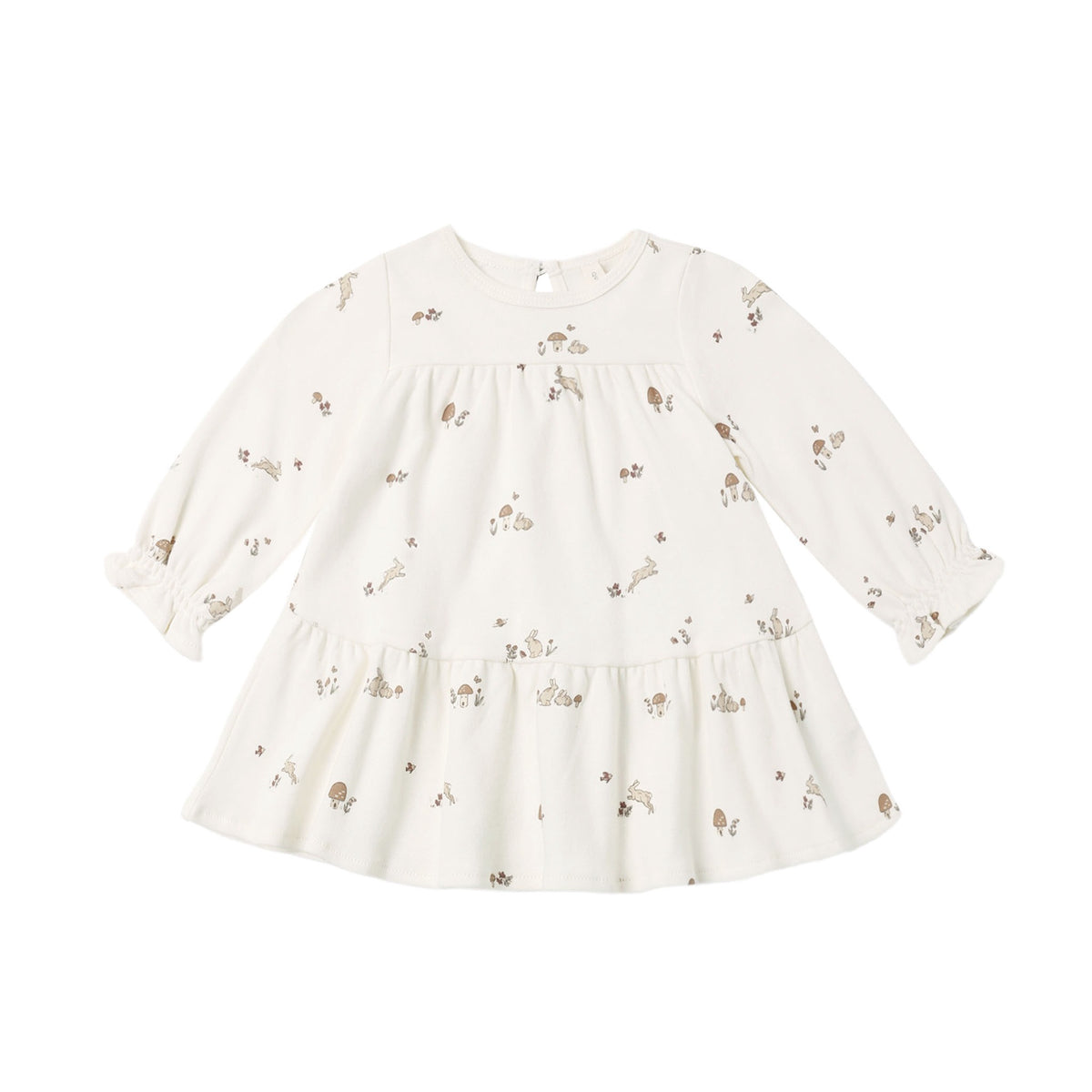 Quincy Mae Tiered Jersey Dress - Bunnies