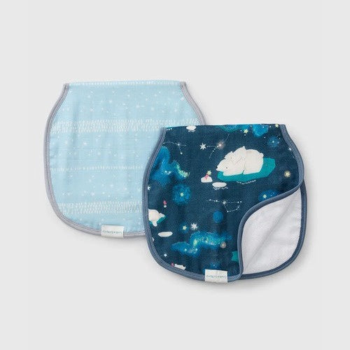 Loulou Lollipop Burp Cloth Set - Stargazing Bear
