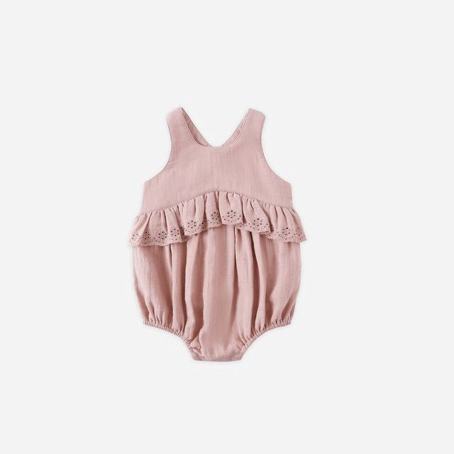 Quincy Mae Penny Romper - Mauve