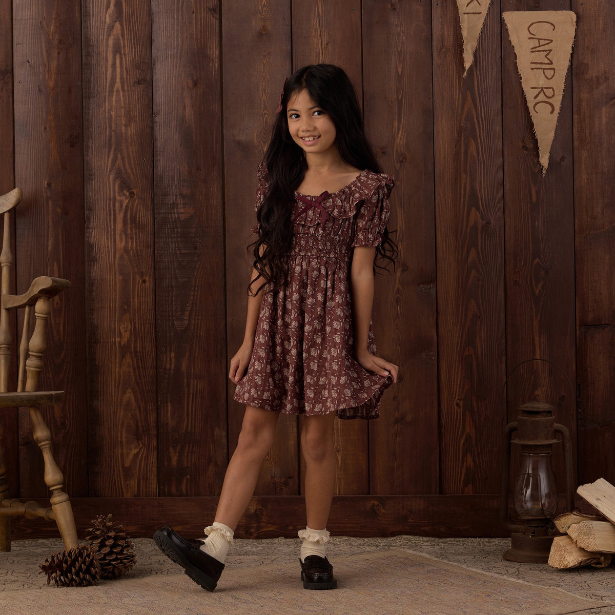 Rylee + Cru Dillon Dress - Iris Mulberry