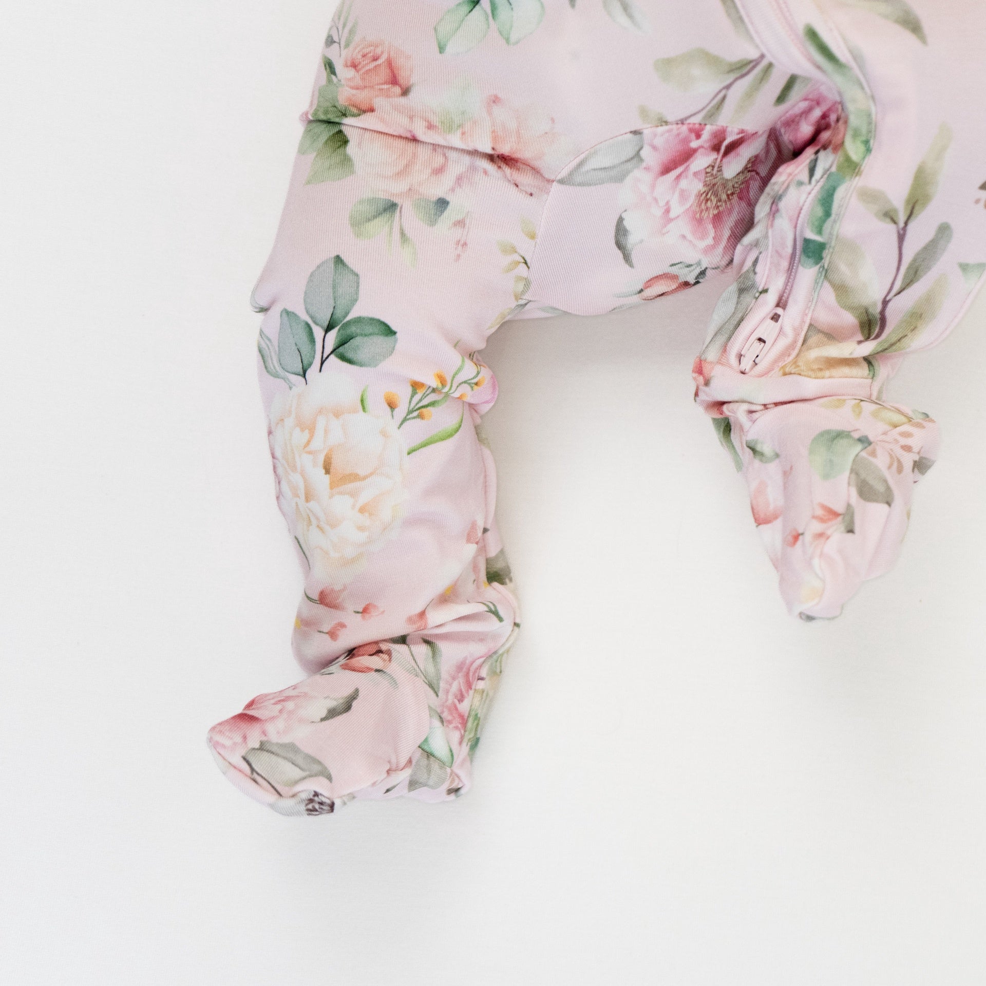 Footed Zipper Sleeper - Floral Bliss