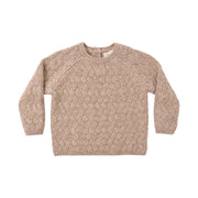 Quincy Mae Knit Sweater - Heather Almond
