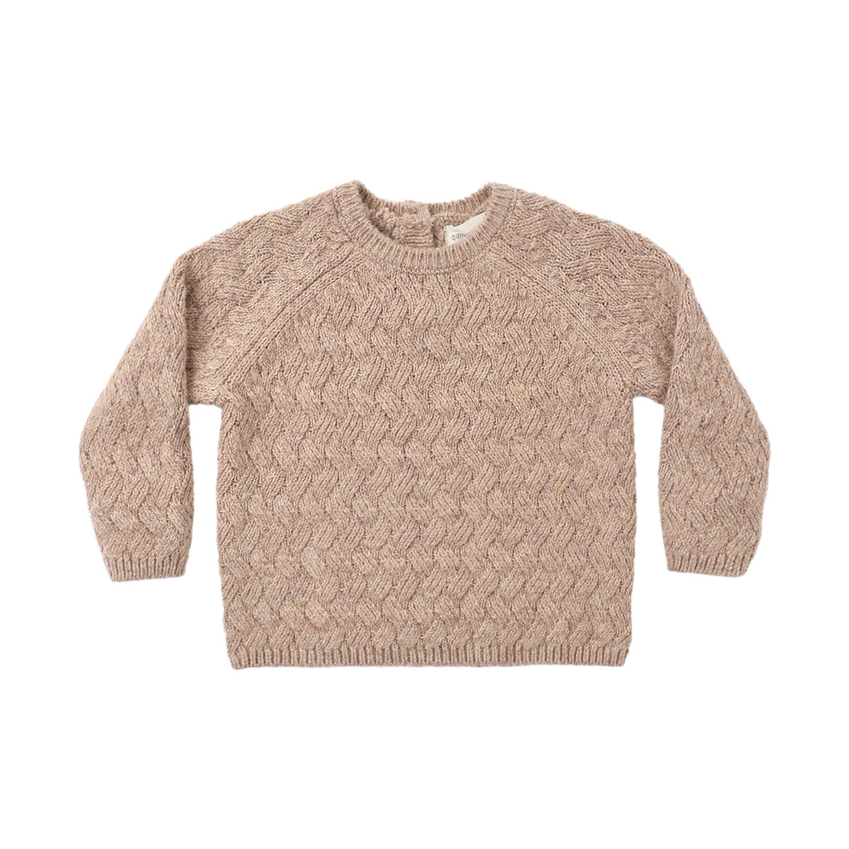 Quincy Mae Knit Sweater - Heather Almond