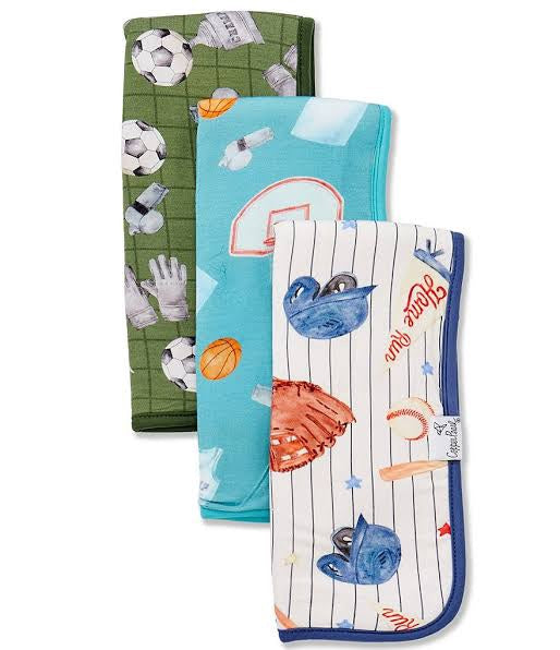 Copper Pearl Burp Cloth Set - All Stars