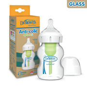 Dr Brown's Glass Wide-Neck Anti-colic Options+ Baby Bottle