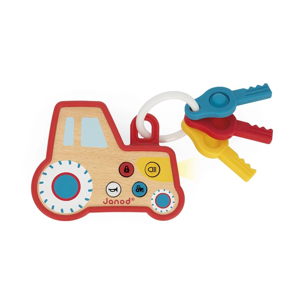 Janod Tractor Key Ring - The Farm