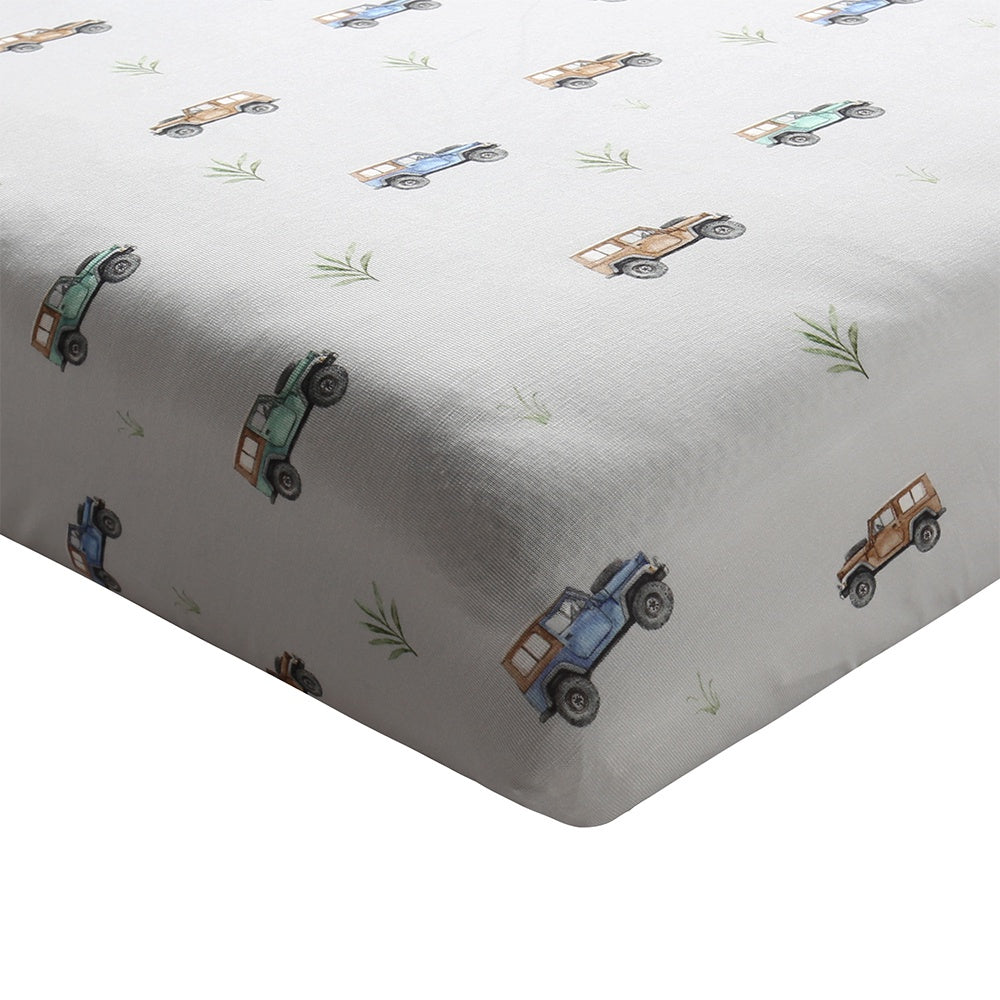 Bamboo Crib Sheet - Jeeps