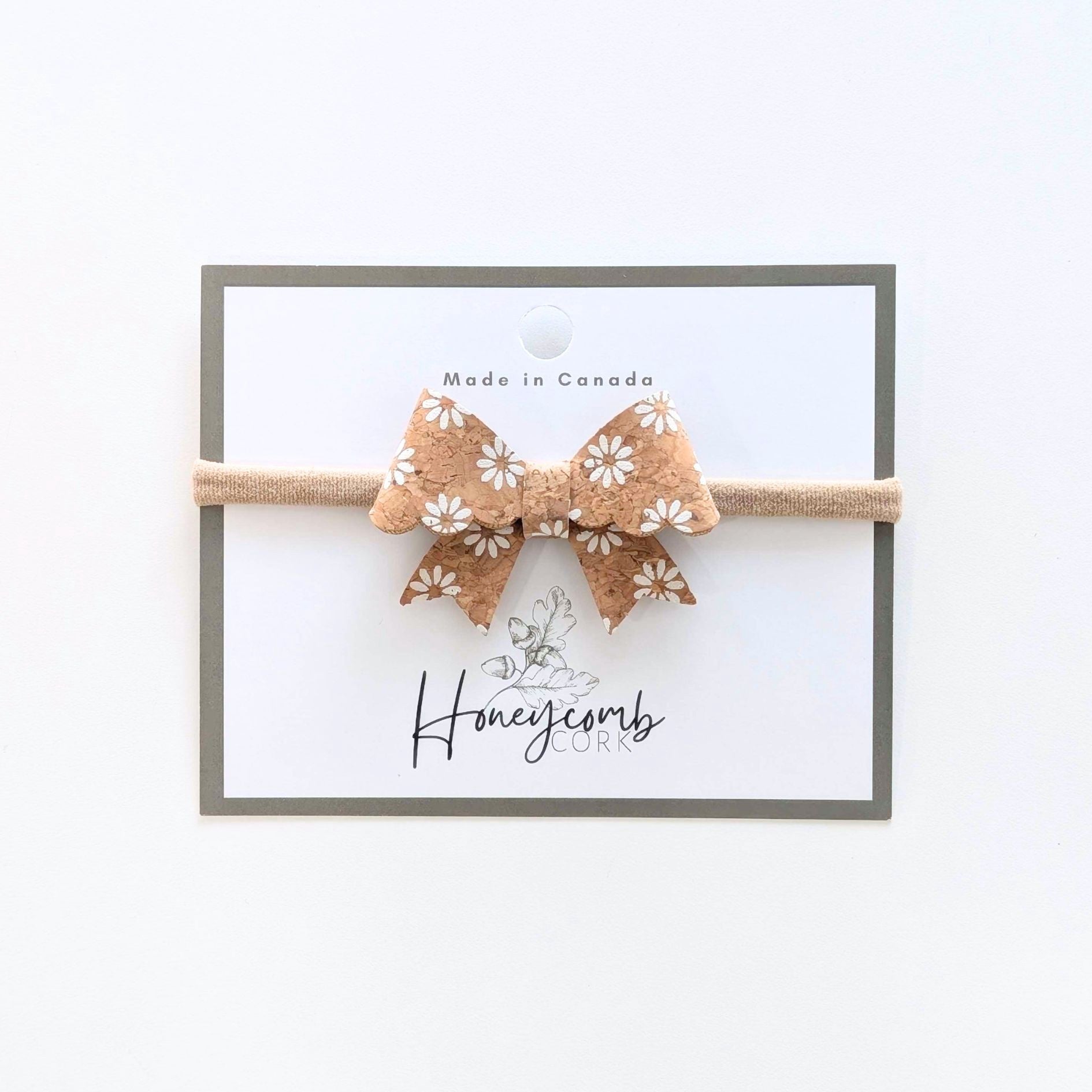 Honeycomb Cork Kenna Bow Headband