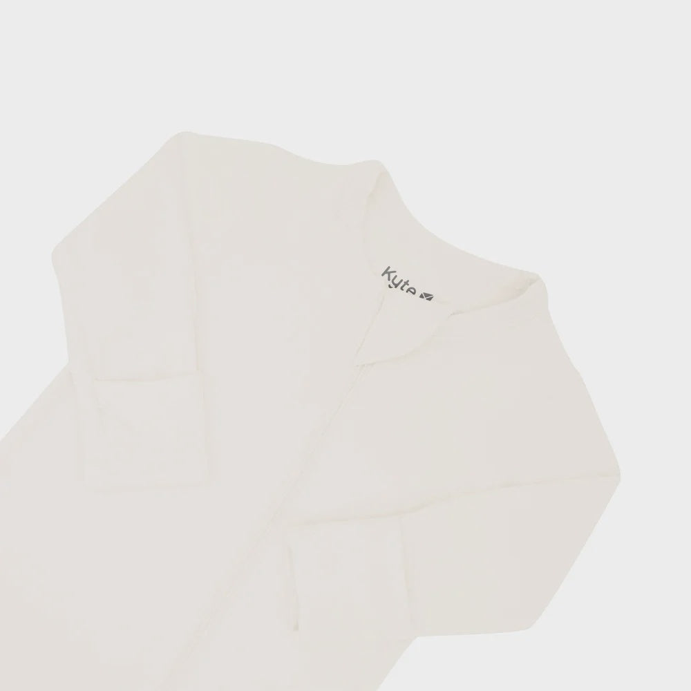 Kyte Baby Zippered Footie - Ecru