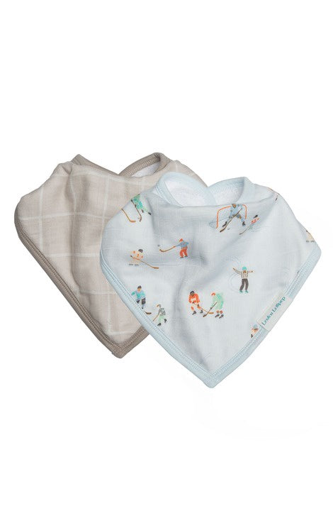 Loulou Lollipop Bandana Bib Set - Ice Hockey