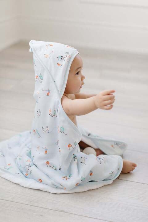 Loulou Lollipop Hooded Towel Set - Ice Hockey