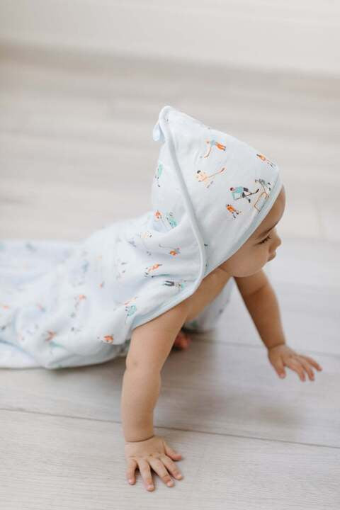 Loulou Lollipop Hooded Towel Set - Ice Hockey