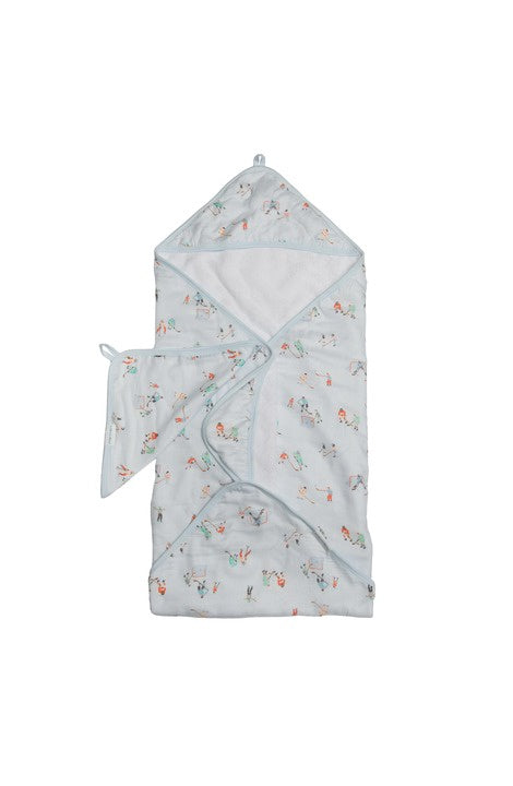 Loulou Lollipop Hooded Towel Set - Ice Hockey