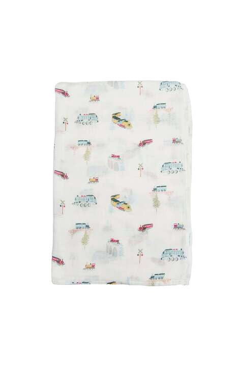 Loulou Lollipop Muslin Swaddle - All Aboard