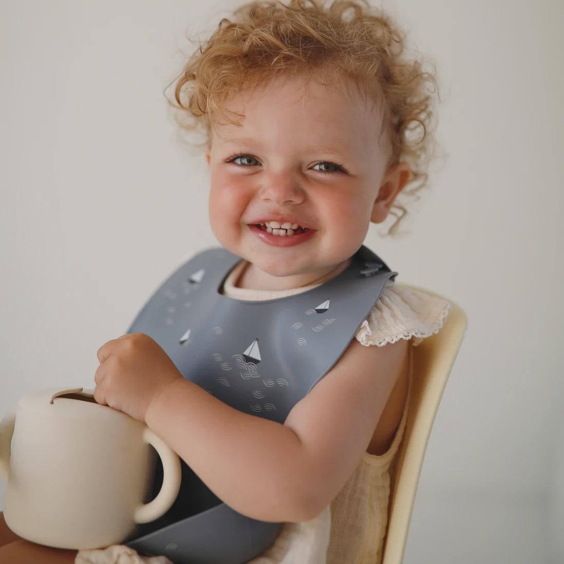 Mushie Silicone Snack Cup - Shifting Sand