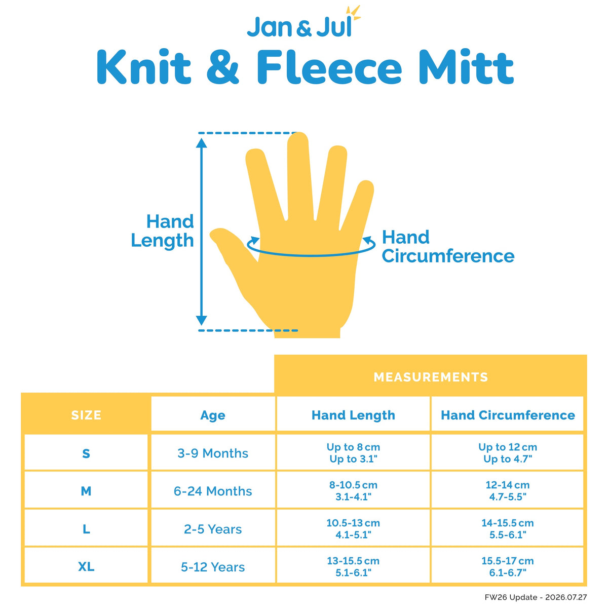 Jan & Jul Knit Mittens - Light Pink