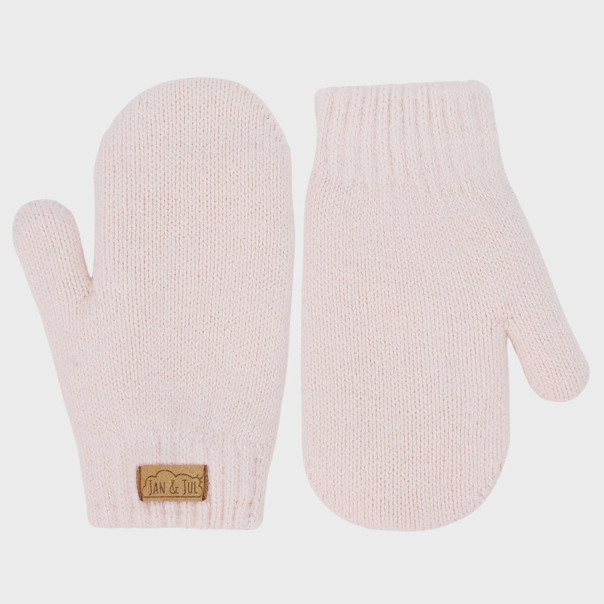 Jan & Jul Knit Mittens - Light Pink