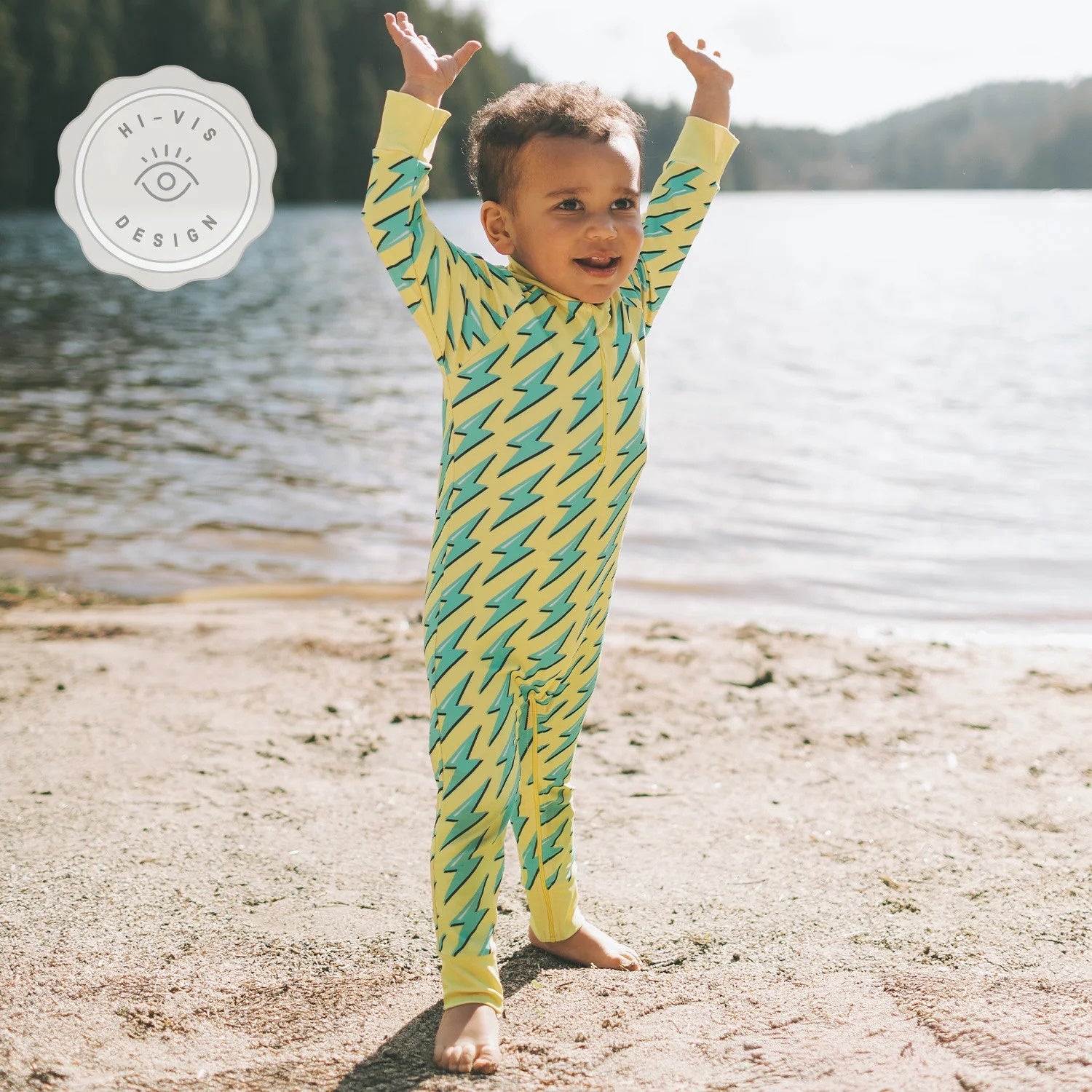 Honeysuckle Swim Sunsuit - Electri-cute
