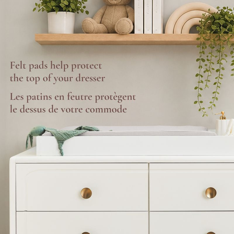 Little Seeds Double Dresser Topper Change Table Top - Bottle Green (Briar)