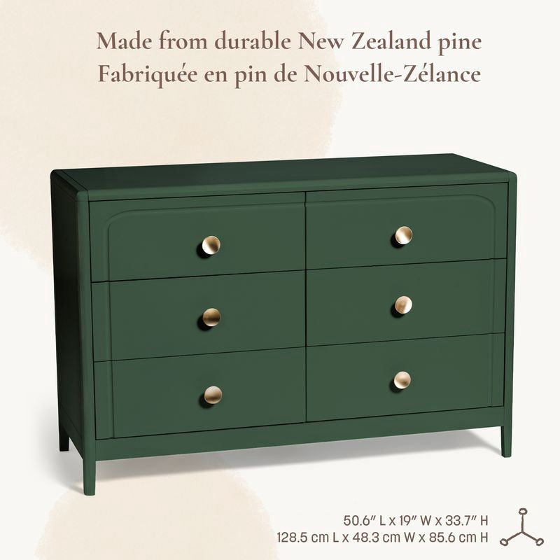 Little Seeds Briar 6-Drawer Nursery Dresser