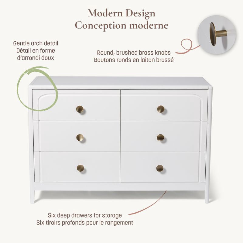 Little Seeds Briar 6-Drawer Nursery Dresser