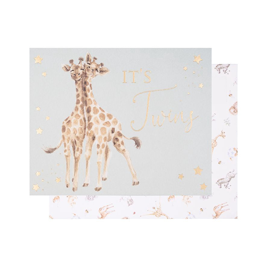 Wrendale Designs Double the Joy It's Twins Card