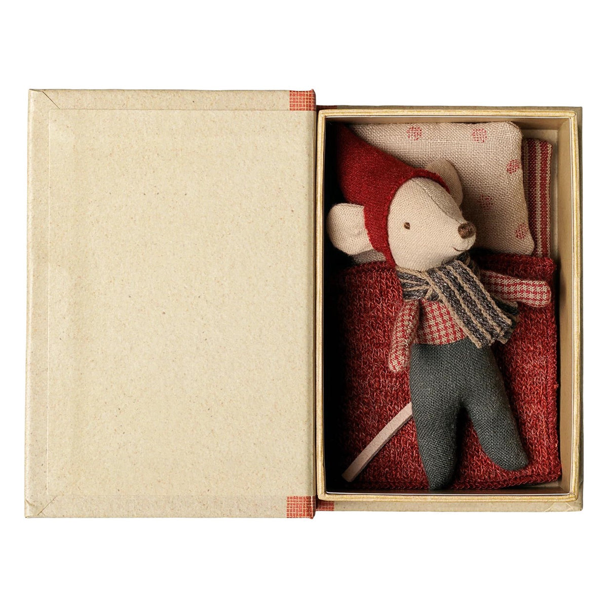 Maileg Christmas Mouse Baby in Book