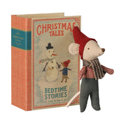 Maileg Christmas Mouse Baby in Book