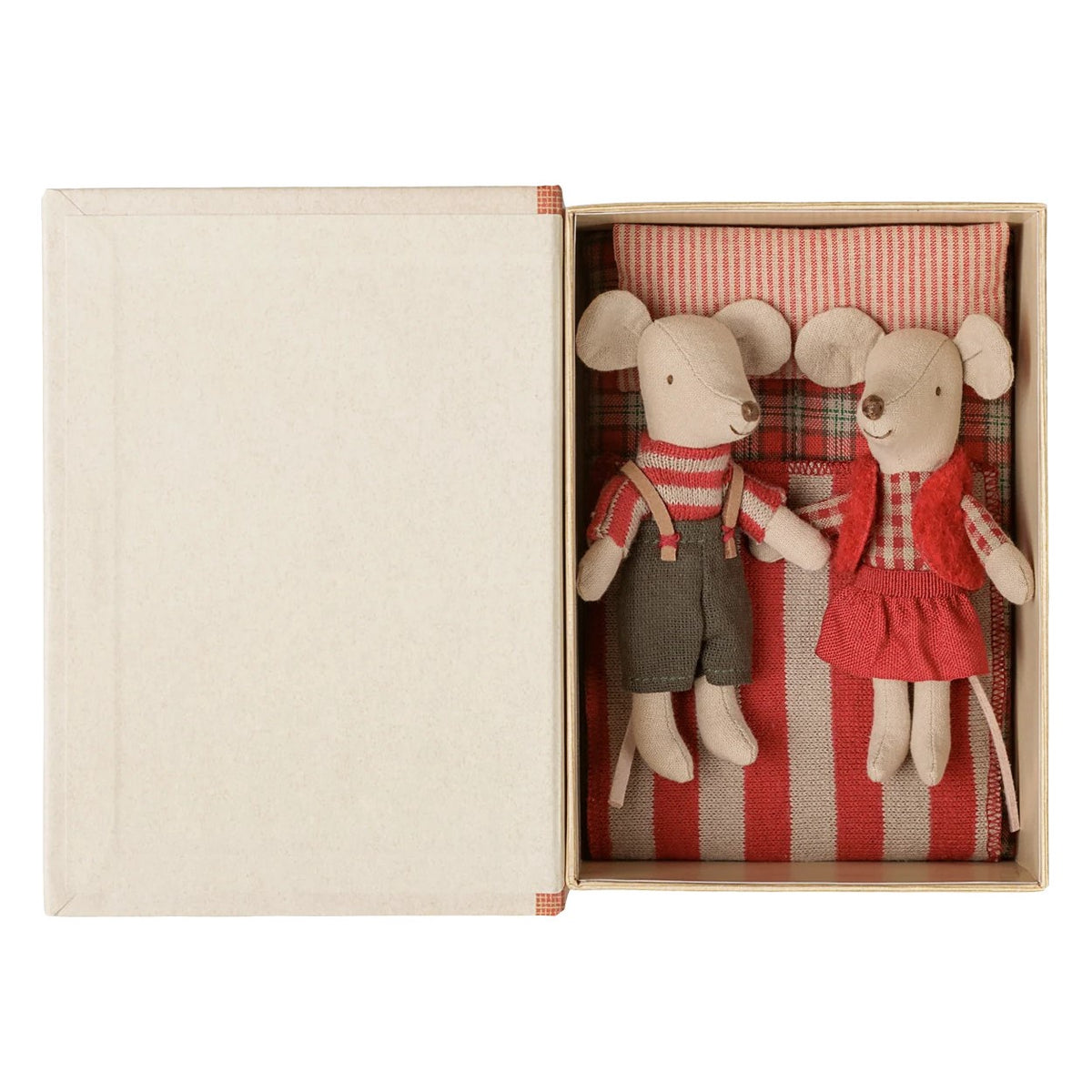 Maileg Christmas Twin Mice in Book