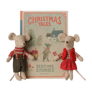 Maileg Christmas Twin Mice in Book