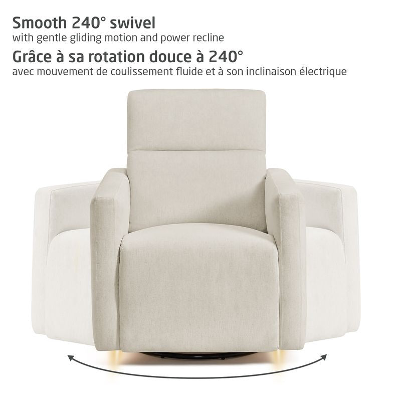 Maxi-Cosi Isla Swivel Glider and Power Recliner - Vanilla