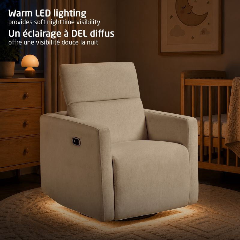 Maxi-Cosi Isla Swivel Glider and Power Recliner - Vanilla