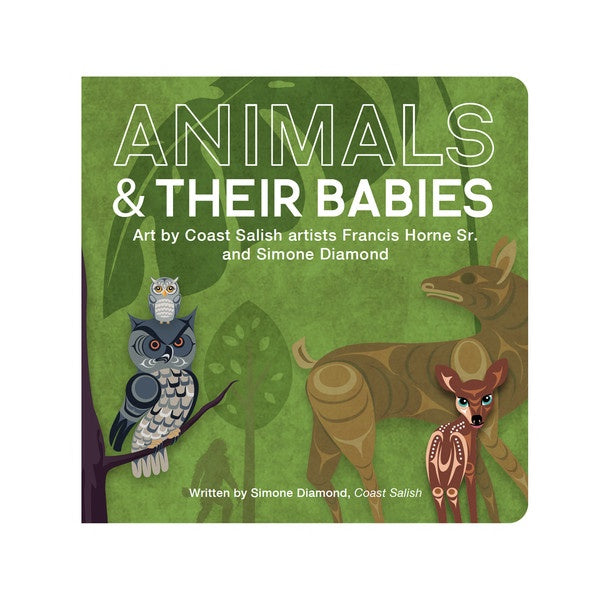 Native Northwest Animals & Their Babies Board Book