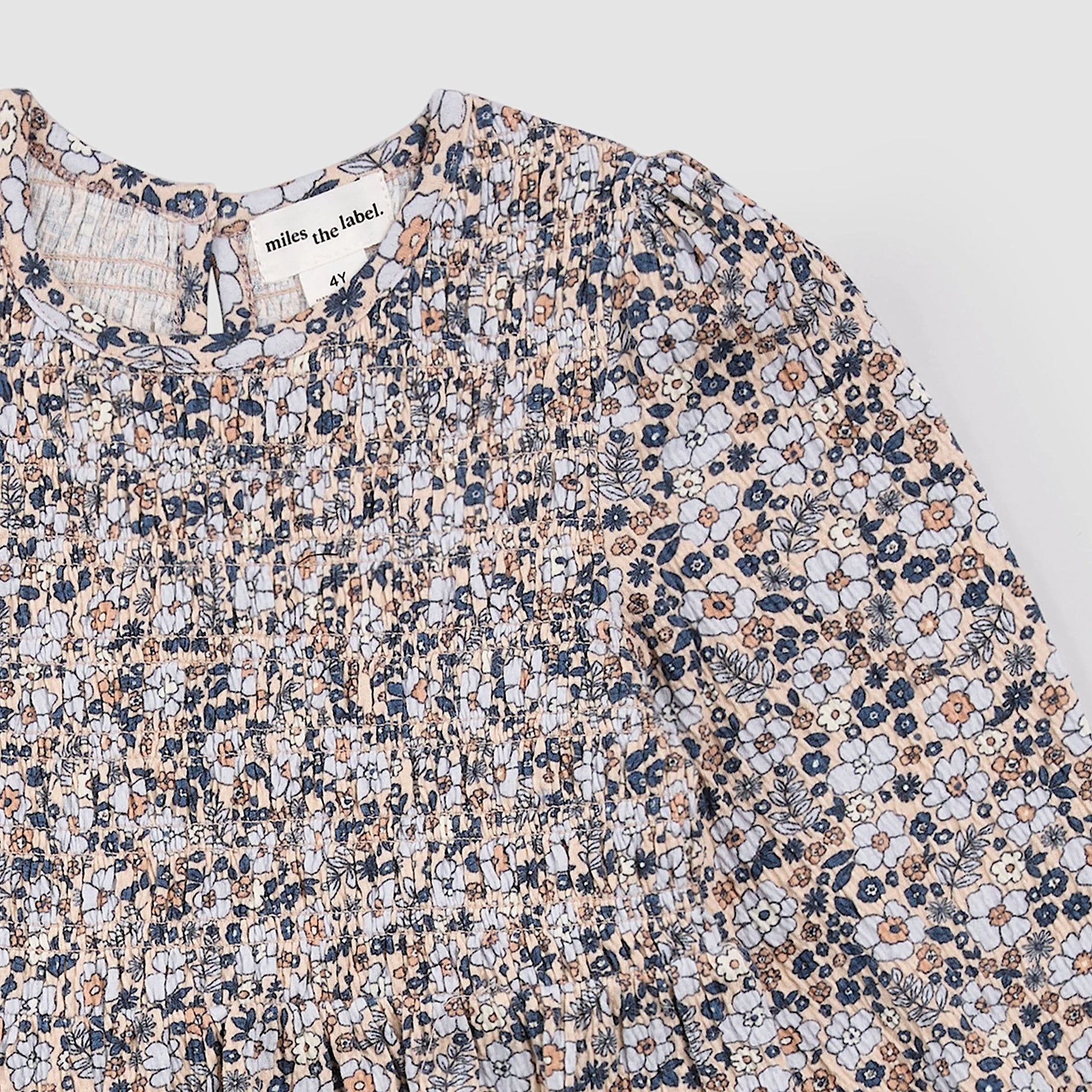 Miles the Label L/S Knit Dress - Vintage Flowers Print