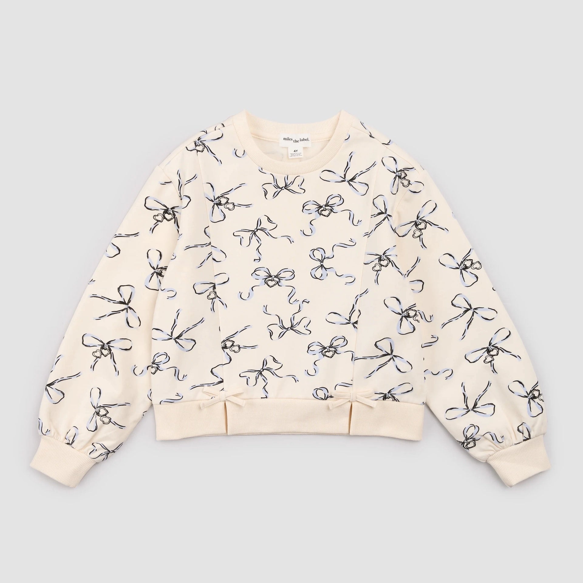 Miles the Label Crew Neck Sweatshirt - Locket Print