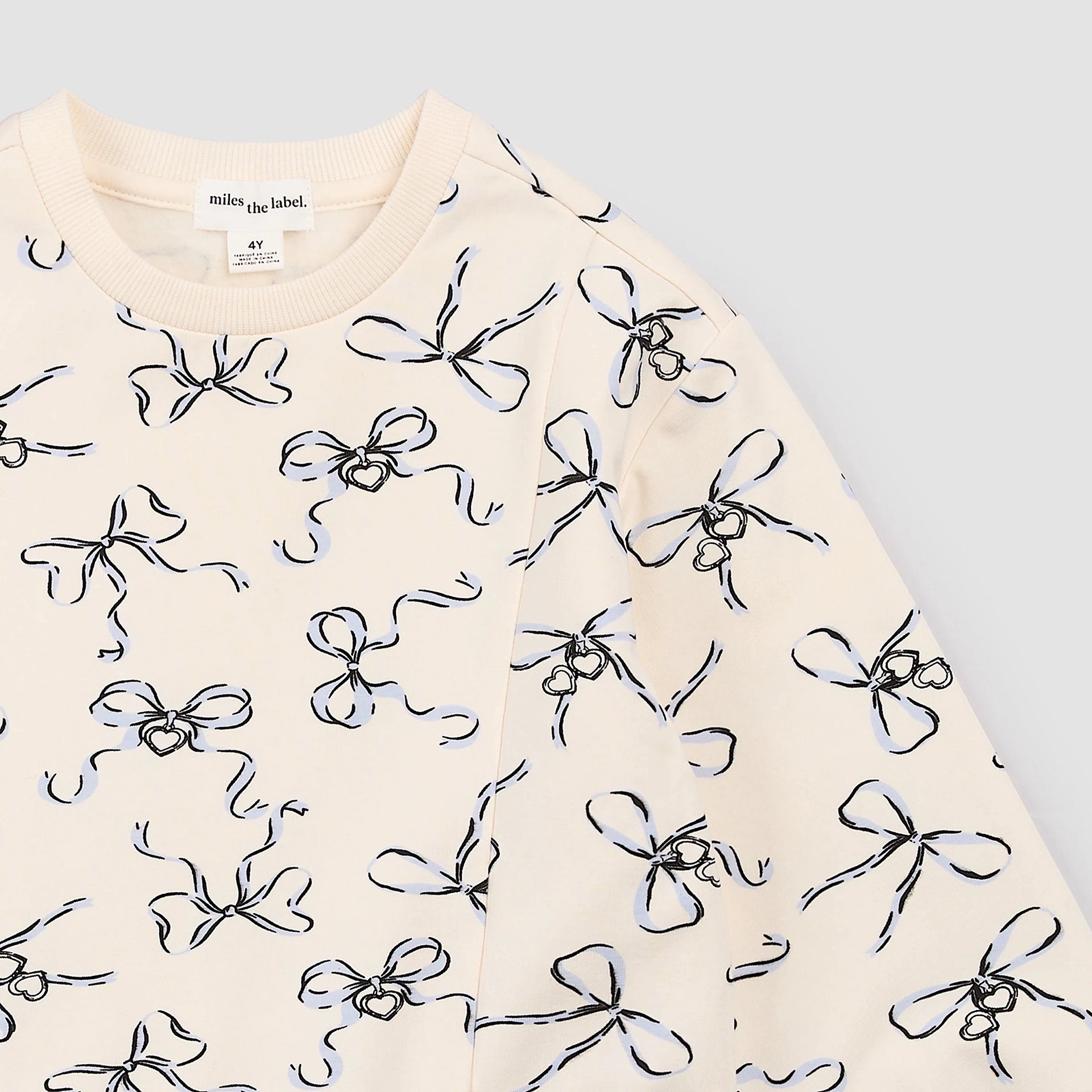 Miles the Label Crew Neck Sweatshirt - Locket Print